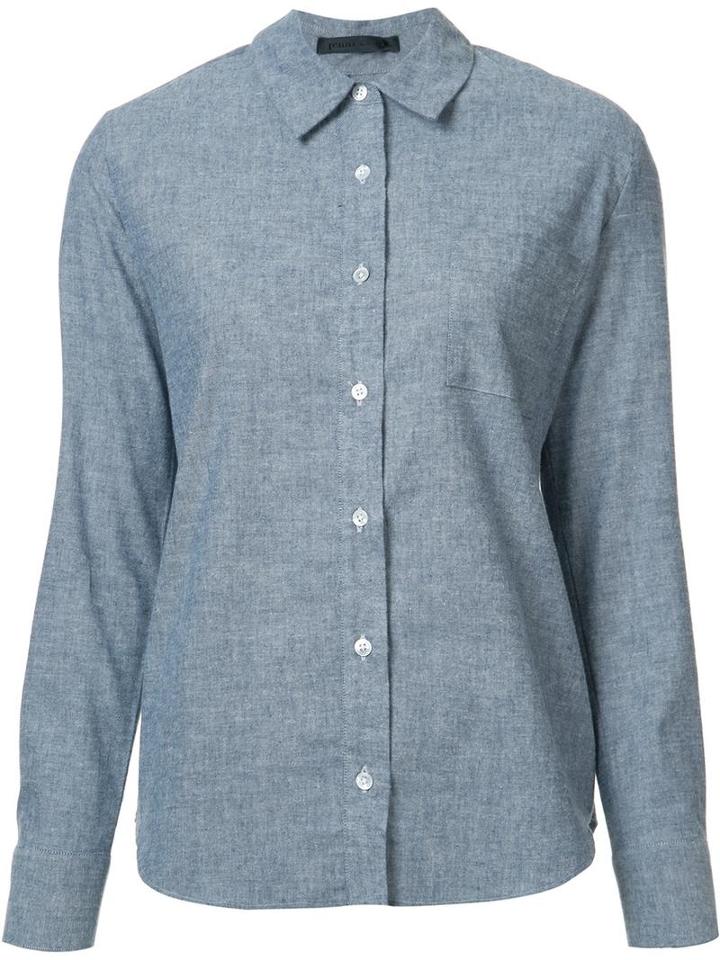 Jenni Kayne Classic Shirt, Women's, Size: Medium, Blue, Cotton