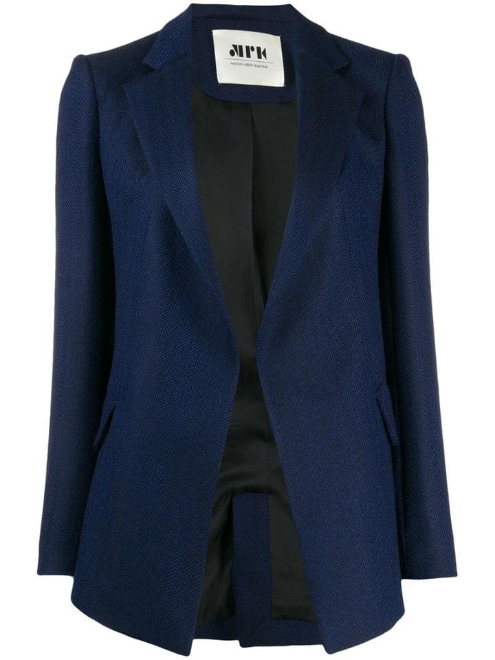 Maison Rabih Kayrouz Herringbone Blazer - Blue