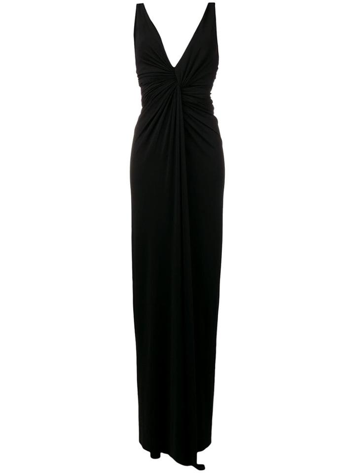 Alexandre Vauthier Ruched Waist Gown - Black