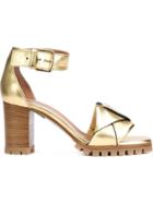 Marni Bow Detail Sandals, Women's, Size: 37.5, Grey, Leather/rubber