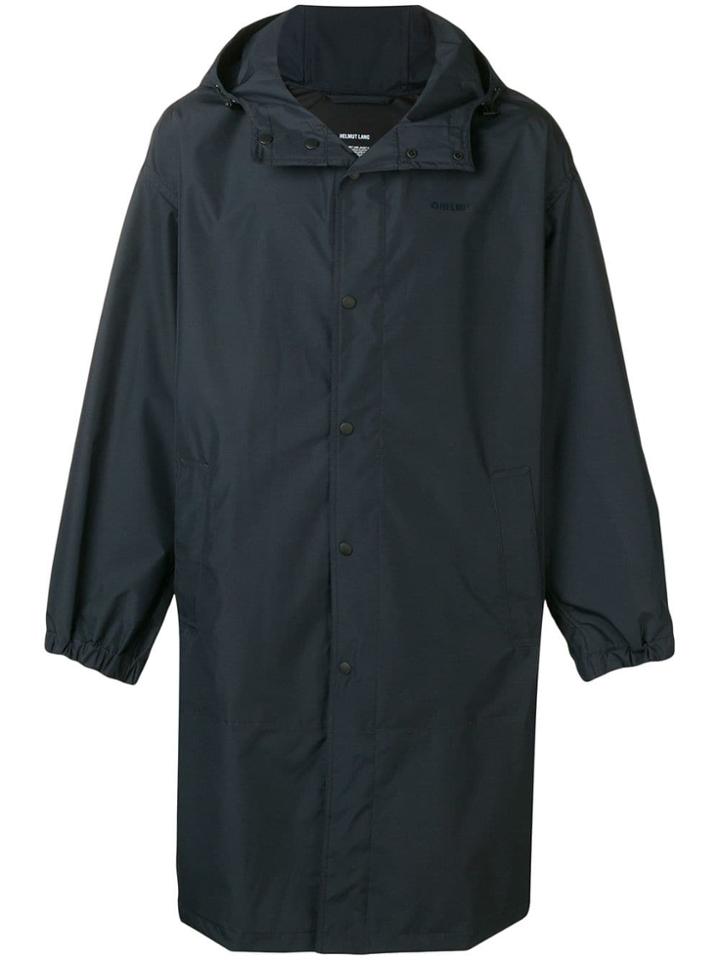 Helmut Lang Loose Fit Raincoat - Blue