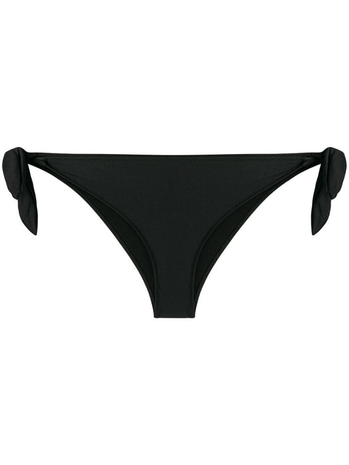 Moschino Side Tie Bikini Bottoms - Black