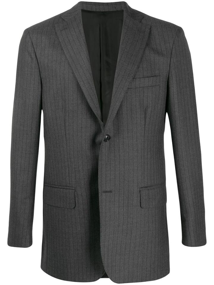 Cobra S.c. Pinstripe Blazer - Grey