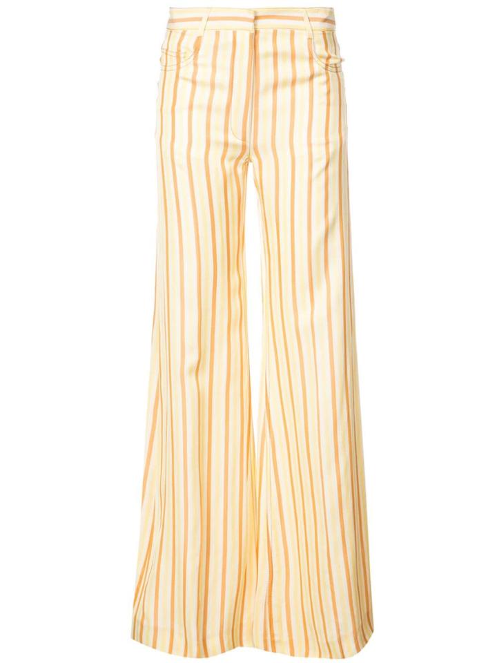 Sonia Rykiel Long Striped Trousers - Yellow