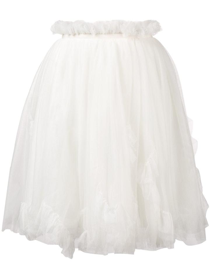 Ermanno Scervino Flared Mini Skirt - White