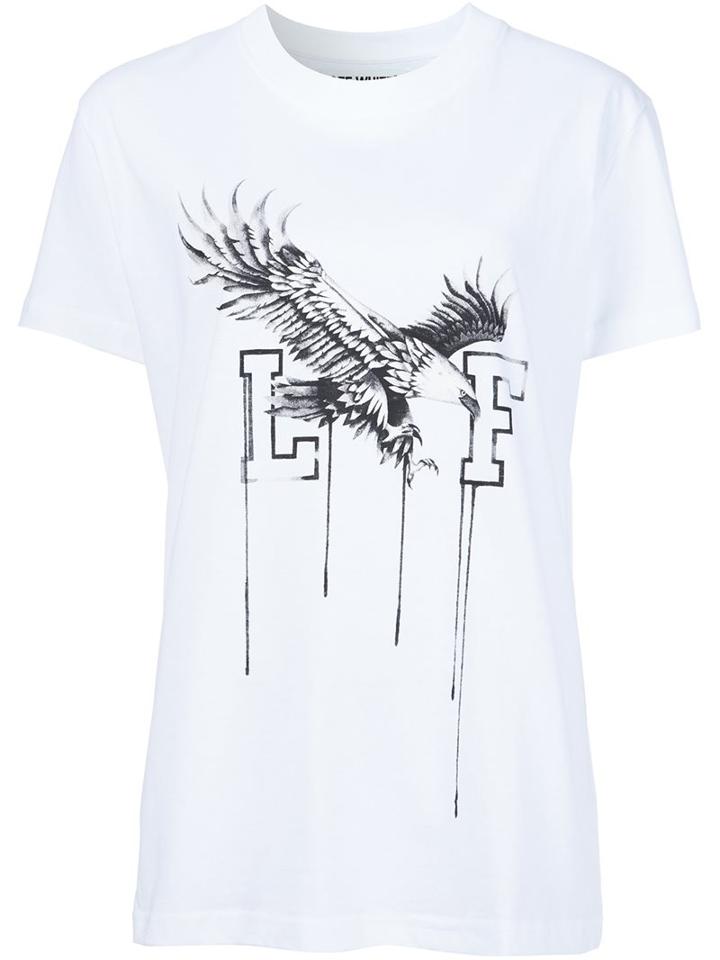 Off-white 'eagle' Print T-shirt, Women's, Size: Xs, White, Cotton