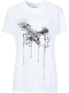 Off-white 'eagle' Print T-shirt, Women's, Size: Xs, White, Cotton