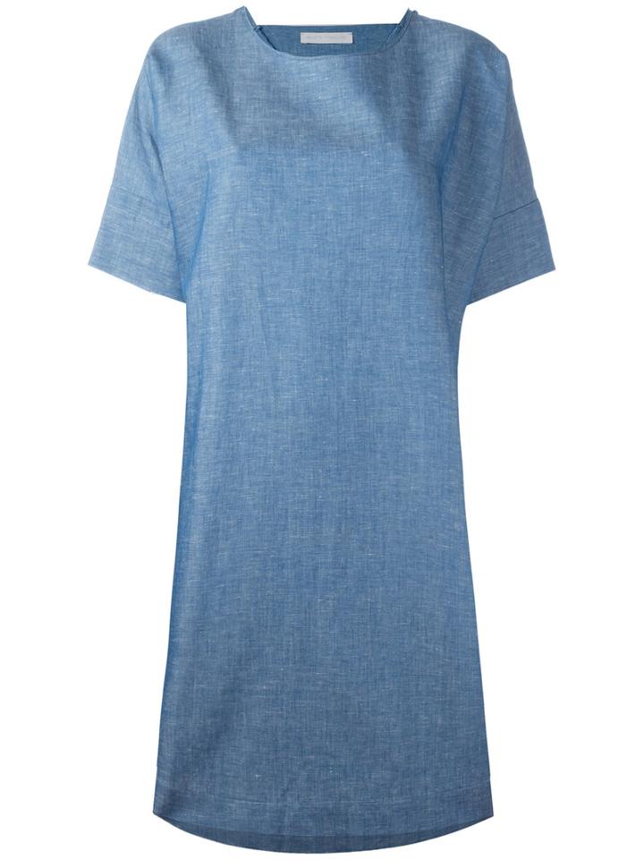 Société Anonyme - Back Collar Dress - Women - Cotton - One Size, Blue, Cotton
