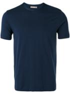 Cruciani - Crew Neck T-shirt - Men - Cotton/spandex/elastane - 48, Blue, Cotton/spandex/elastane