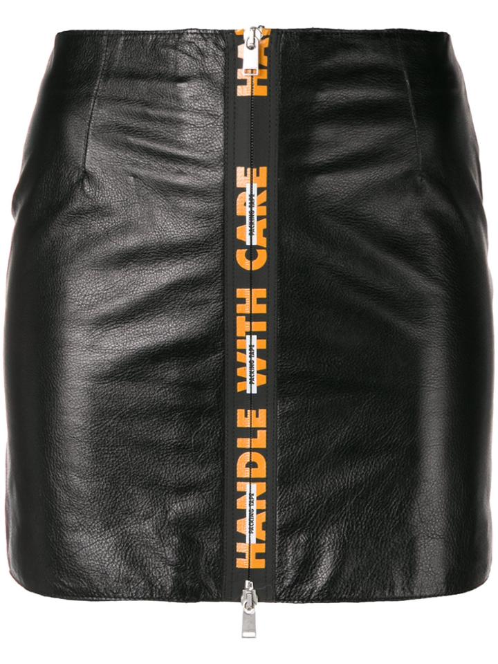 Heron Preston Handle With Care Mini Skirt - Black