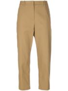 Jil Sander Cropped Chinos - Nude & Neutrals