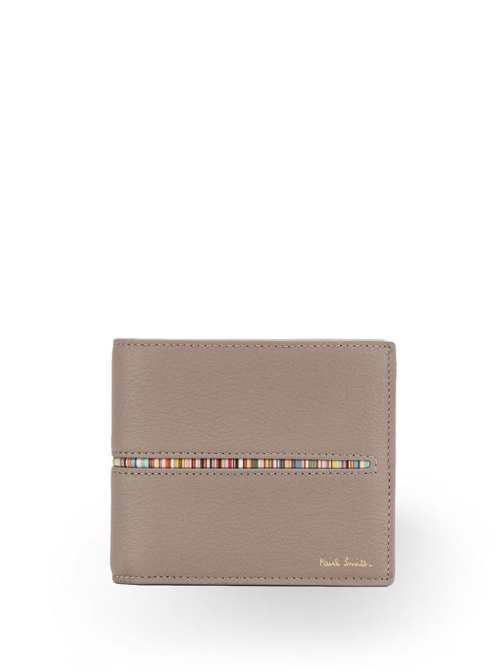 Paul Smith Stripe Detail Wallet - Brown
