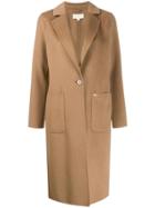 Michael Michael Kors Single-breasted Tailored Coat - Brown