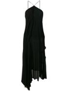 Jacquemus Asymmetric Hem Halterneck Dress - Black
