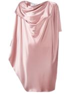 Gianluca Capannolo Draped Midi Dress - Pink & Purple
