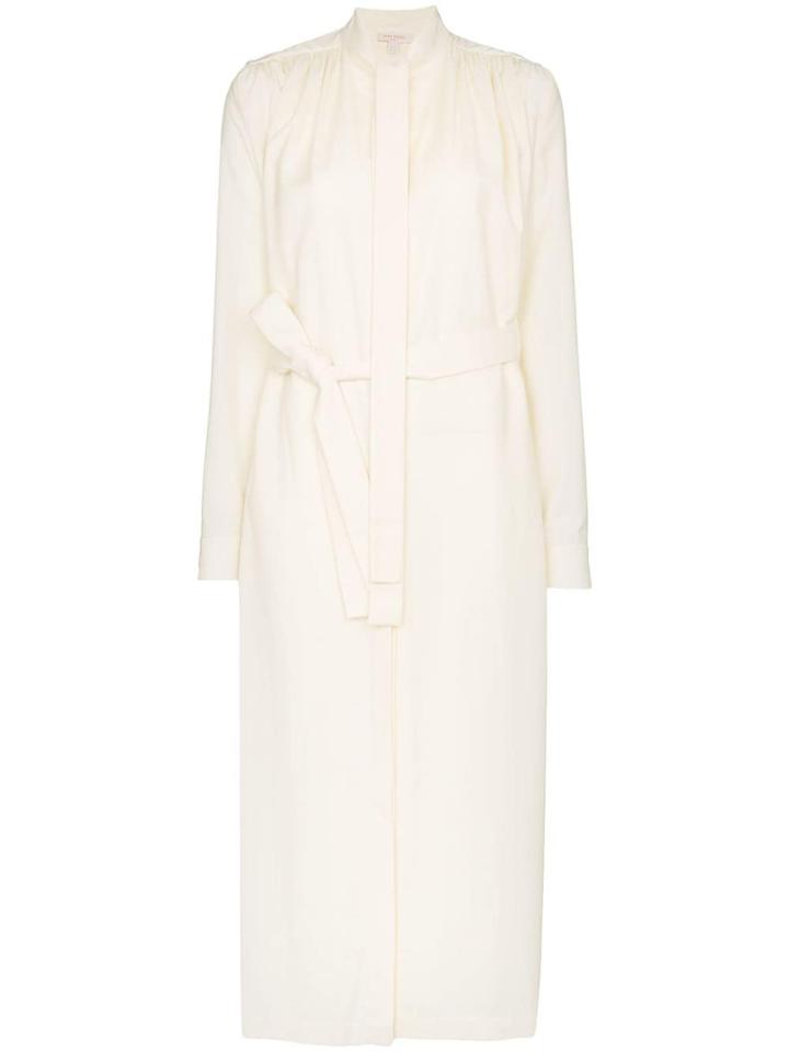 Matériel Neck Tie Open-back Dress - White