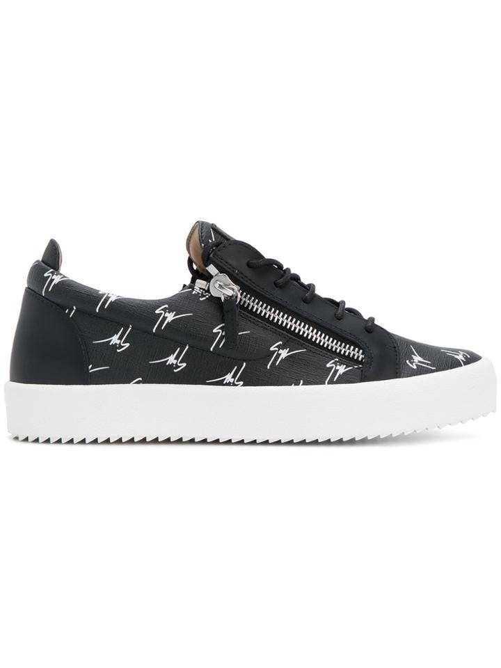Giuseppe Zanotti Design The Signature Low-top Sneakers - Black