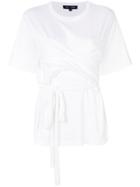 Proenza Schouler Short Sleeve Wrap T-shirt - White