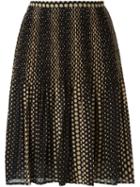Michael Michael Kors Polka Dot Pleated Skirt