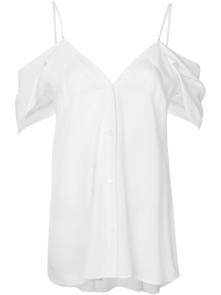 Theory Cold-shoulder Top - White