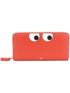 Anya Hindmarch Eyes Circus Zip Around Wallet - Yellow & Orange