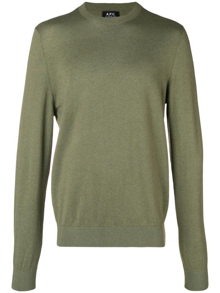 A.p.c. Long Sleeve T-shirt - Green