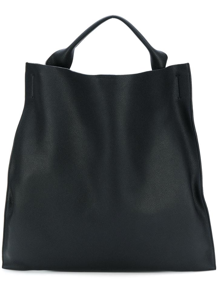 Jil Sander Square Tote - Black