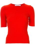 Nobody Denim Luxe Ribbed T-shirt - Red