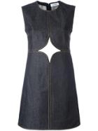 Courrèges Cut-off Detailing Denim Dress - Blue