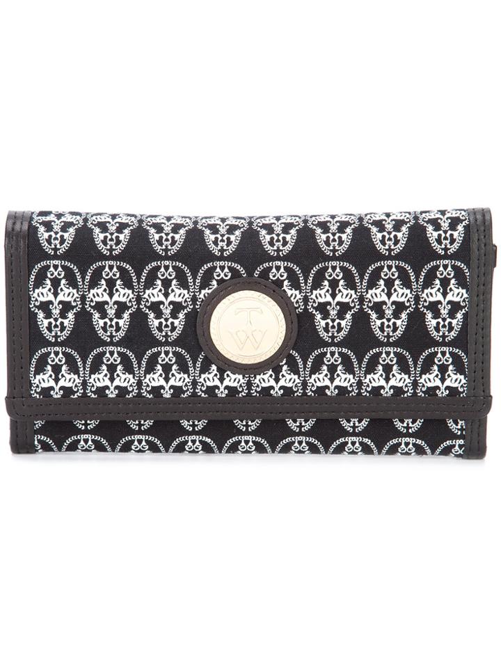 Thomas Wylde Skulls Envelope Clutch - Black