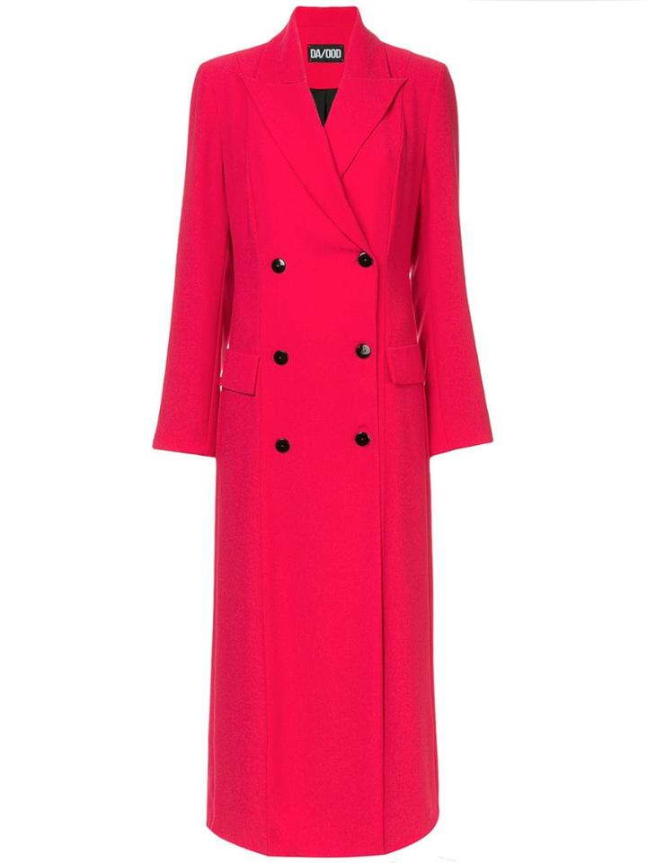 Dalood Long Trench-dress - Pink