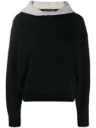T By Alexander Wang Layered Cropped Hoodie - Black