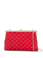 Valentino Valentino Garavani Rockstud Clutch Bag - Red