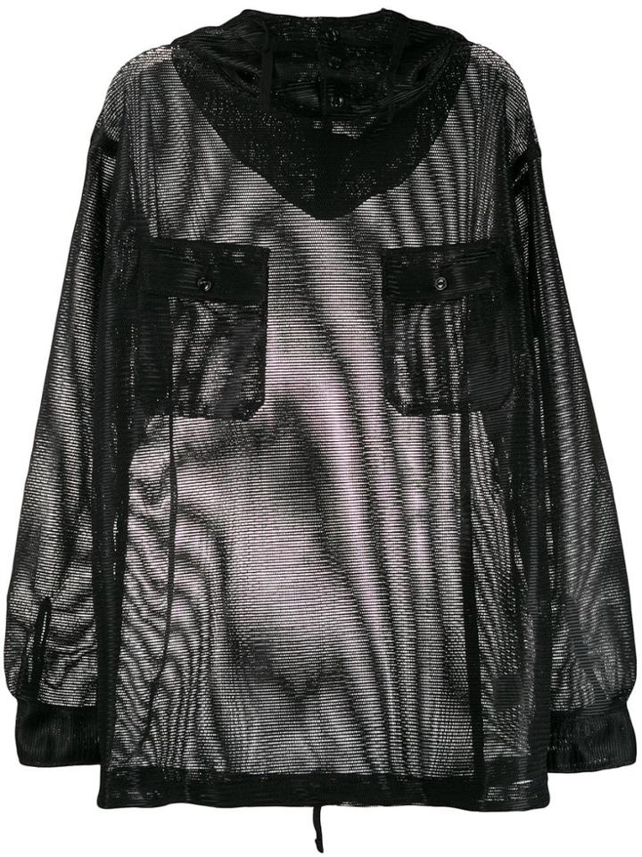 Engineered Garments Mesh Hoodie - Black