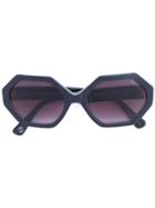Oliver Goldsmith 'primrose' Geometric Frame Sunglasses - Grey