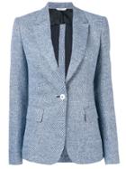 Tonello One-button Fitted Jacket - Blue