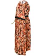 Y/project Deconstructed Pleated Dress - Orange