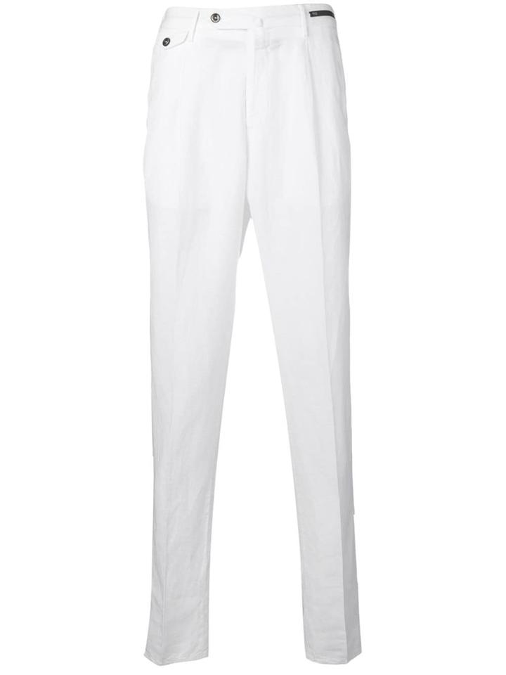 Pt01 Tapered Chinos - White