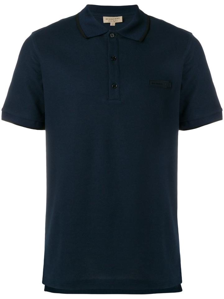 Burberry Logo Polo Shirt - Blue