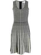 Michael Michael Kors Checked Knitted Dress - Black