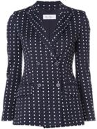 Max Mara Polka Dot Print Blazer - Black