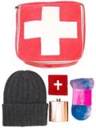 The Elder Statesman Four-piece Survival Kit - Red