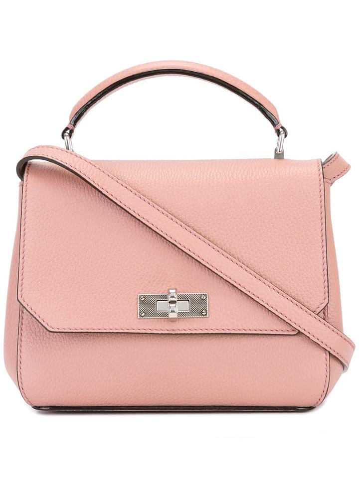 Bally - Removable Strap Tote - Women - Calf Leather - One Size, Women's, Pink/purple, Calf Leather