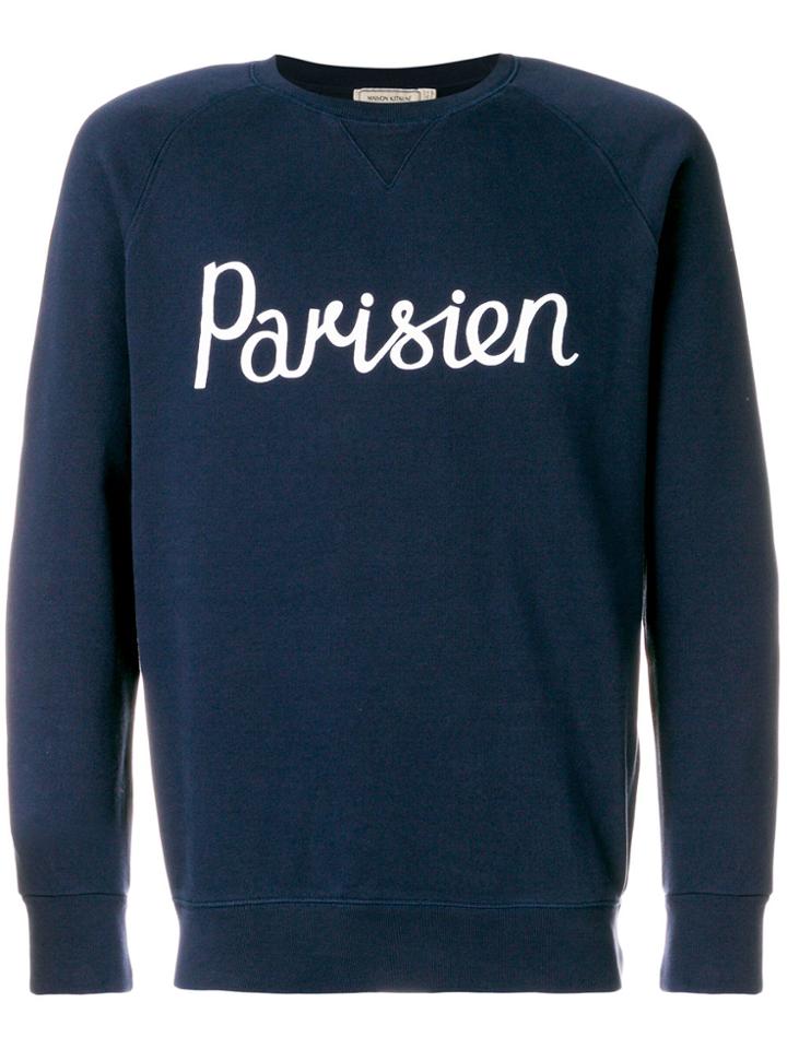 Maison Kitsuné Parisien Sweatshirt - Blue