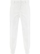 Neil Barrett Elasticated Cuffs Skinny Trousers - White