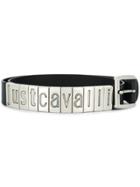 Just Cavalli Metal Logo Belt - Black