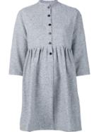 Visvim Buttoned Dress, Women's, Size: 3, Grey, Silk/cotton/linen/flax/angora