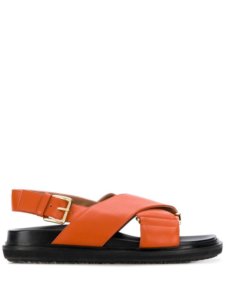 Marni Open Toe Sandals - Orange