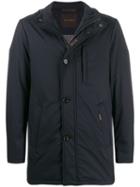 Moorer Hooded Long Sleeved Jacket - Blue