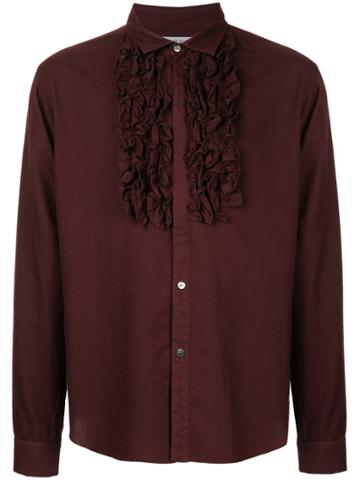 7x7 Frill Detail Shirt - Red
